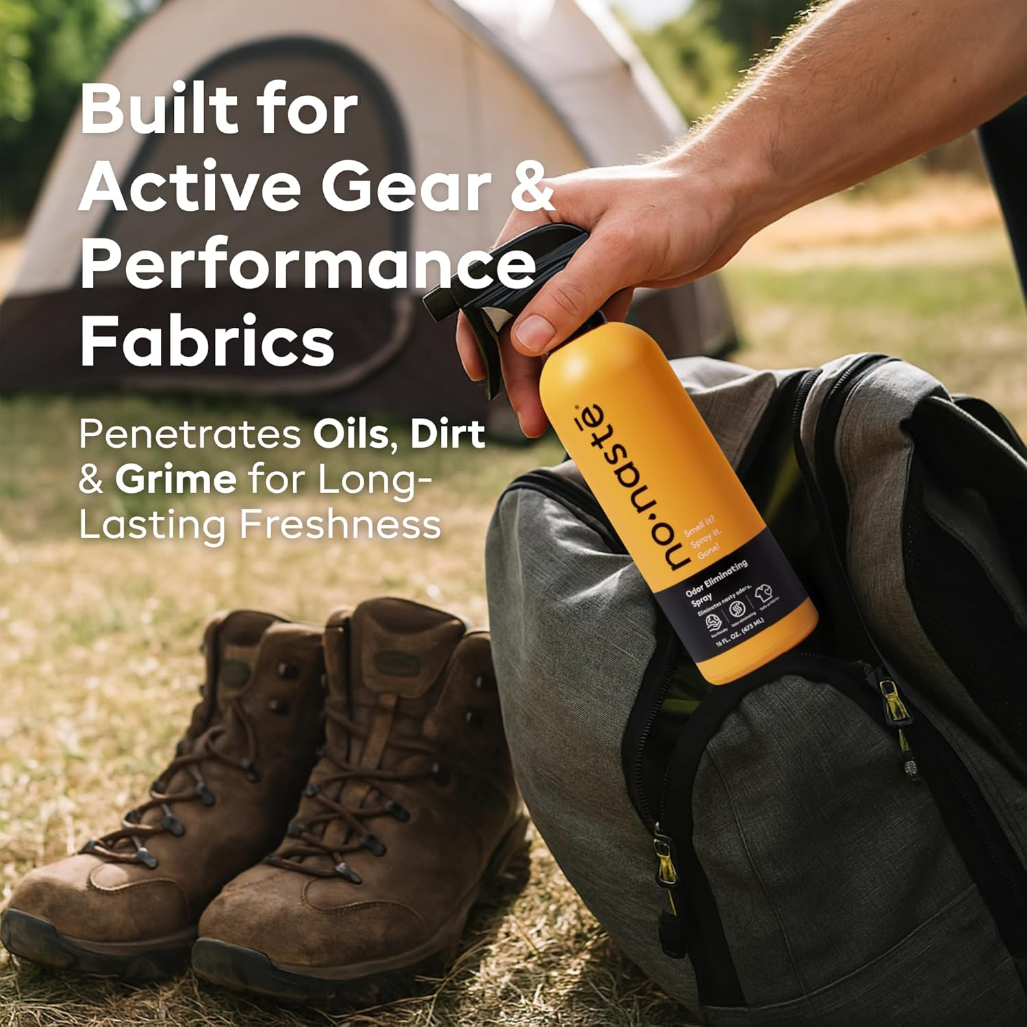 Nonaste Odor Eliminating Spray - 32 Fl Oz (Pack of 2) - Shoe Deodorizer, Yoga Mat Spray, Boxing Glove Deodorizer, Gym Bag Deodorizer - Shoe Odor Elimination, No Washing Needed, Just Spray & Go image number 1