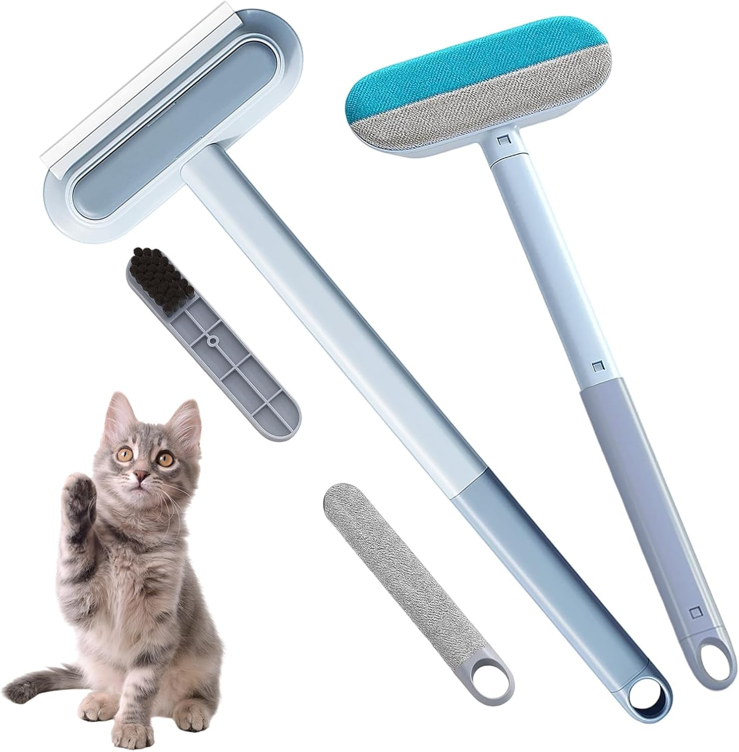 1 Set Pet Hair Remover Brush, Long Handle Hair Remover for Dog Hair and Cat Hair, Effective Pet Hair Remover for Furniture, Carpets and Car Seats, 18.5 Cm X 59 Cm image number 6