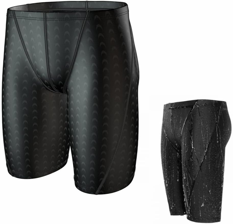 Boys' Swim Jammers - Youth Competitive Swim Racing Team Swimming Shorts Swimsuit Trunks Bathing Suit Chlorine Resistant Quick Dry Waterproof UPF 50+ image number 4