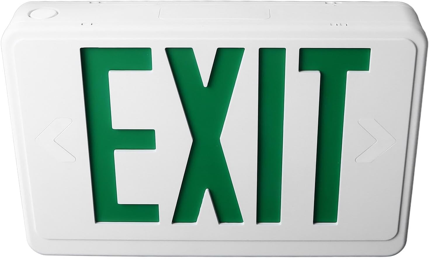 Green Exit Sign, 3W LED Emergency Exit Light with 1000Mah Battery, Glow in the Dark Photoluminescent Exit Sign, Outdoor Emergency Exit Sign Light for Hotel, Hospital, Mall, Office