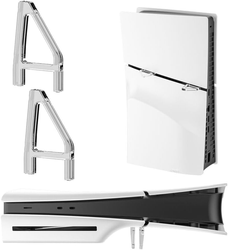 Levigo Game Console Desktop Horizontal Stand Compatible with PS5 Slim, Gaming Accessories Horizontal Display Holder Bracket (Triangle Style) image number 1