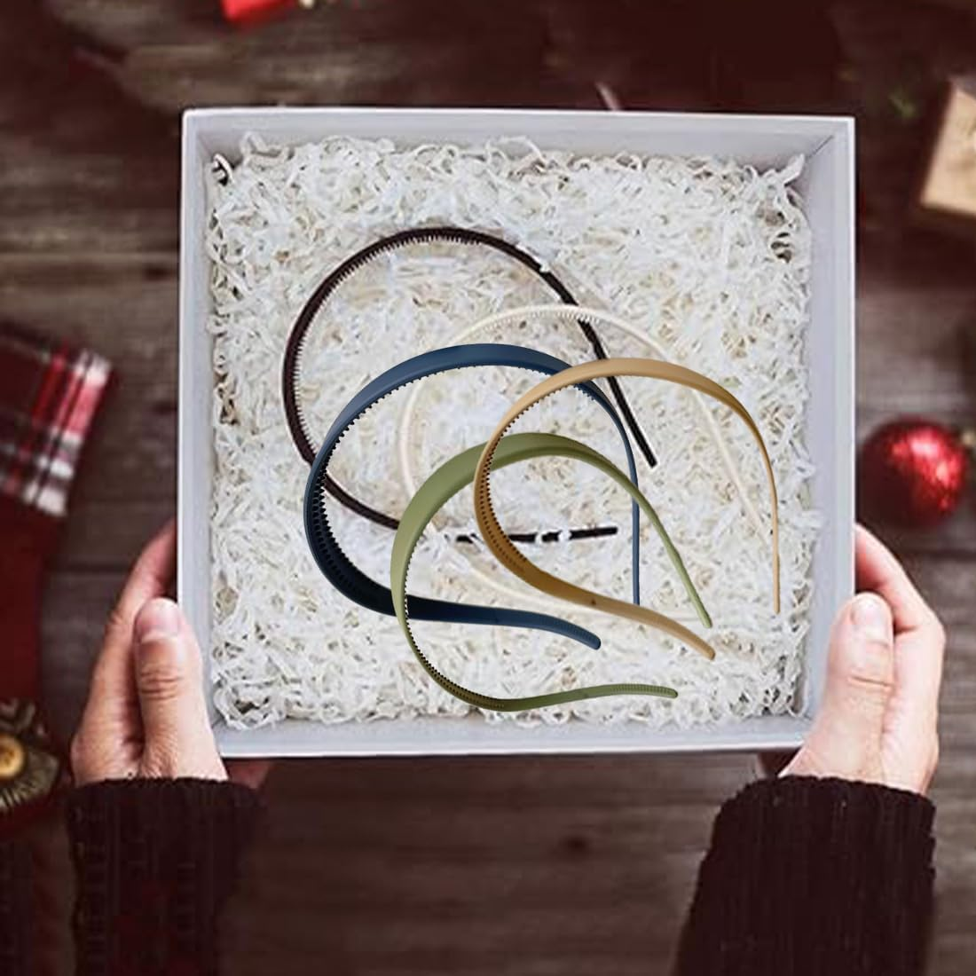 CATOR Pack of 5 Women'S Headbands, Hair Band, Women'S Zigzag Headband with Clips, Thin Headbands, Women, Matte Finish, Non-Slip, Ideal for Glasses and Everyday Use