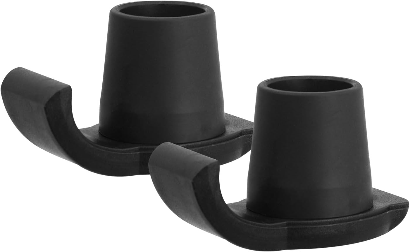 Walker Ski Glides,Walker Accessories for Seniors Folding Walkers, Universal Fit All 1-1/8" Tube Shaft Walker, 2Pack (Black)
