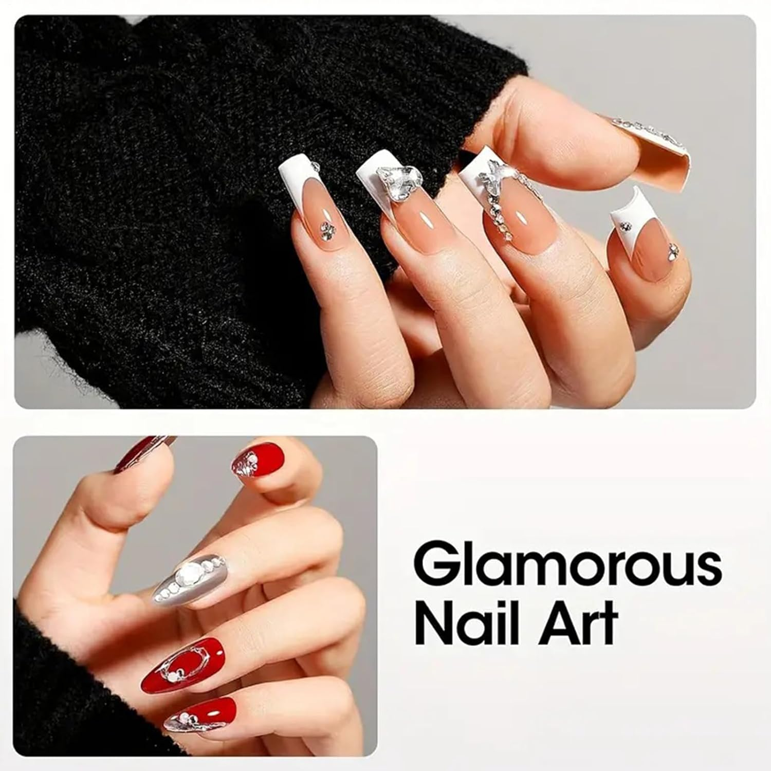 Sculpting Gel for Nail, 15Ml Super Strong Gel Nail Glue for Decorations, UV Light Cured Manicure Tools for Home Salon Travel Party Chrome Powder Rhinestone Birthday Bridal image number 6