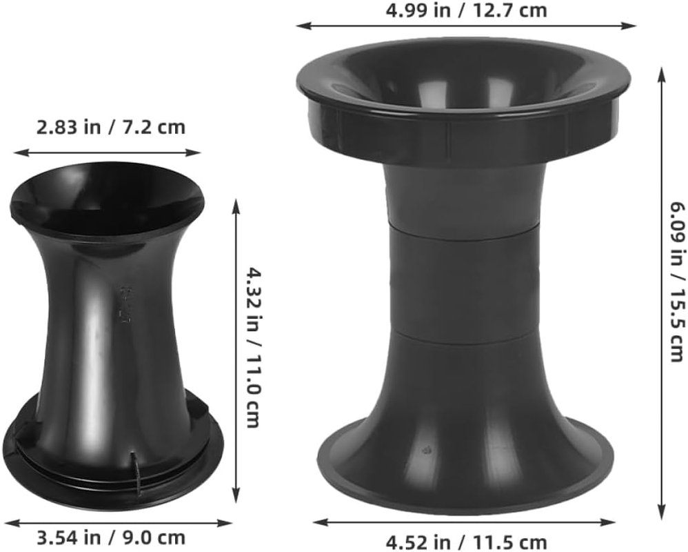 2Pcs Bass Reflex Port Tubes for Speaker Cabinet Enhance Bass Output Audio Clarity Stylish Design for Home Audio Setup Extends Speaker Lifespan Black image number 2