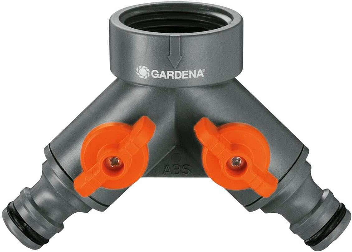 GARDENA 4-Way Distributor: Plastic, 4-Channel, 33.3Mm & 26.5Mm BSP Threads, Adapter, 0.5 X 0.75 Inches, Suitable for Gardena Water Computers & Timers image number 5