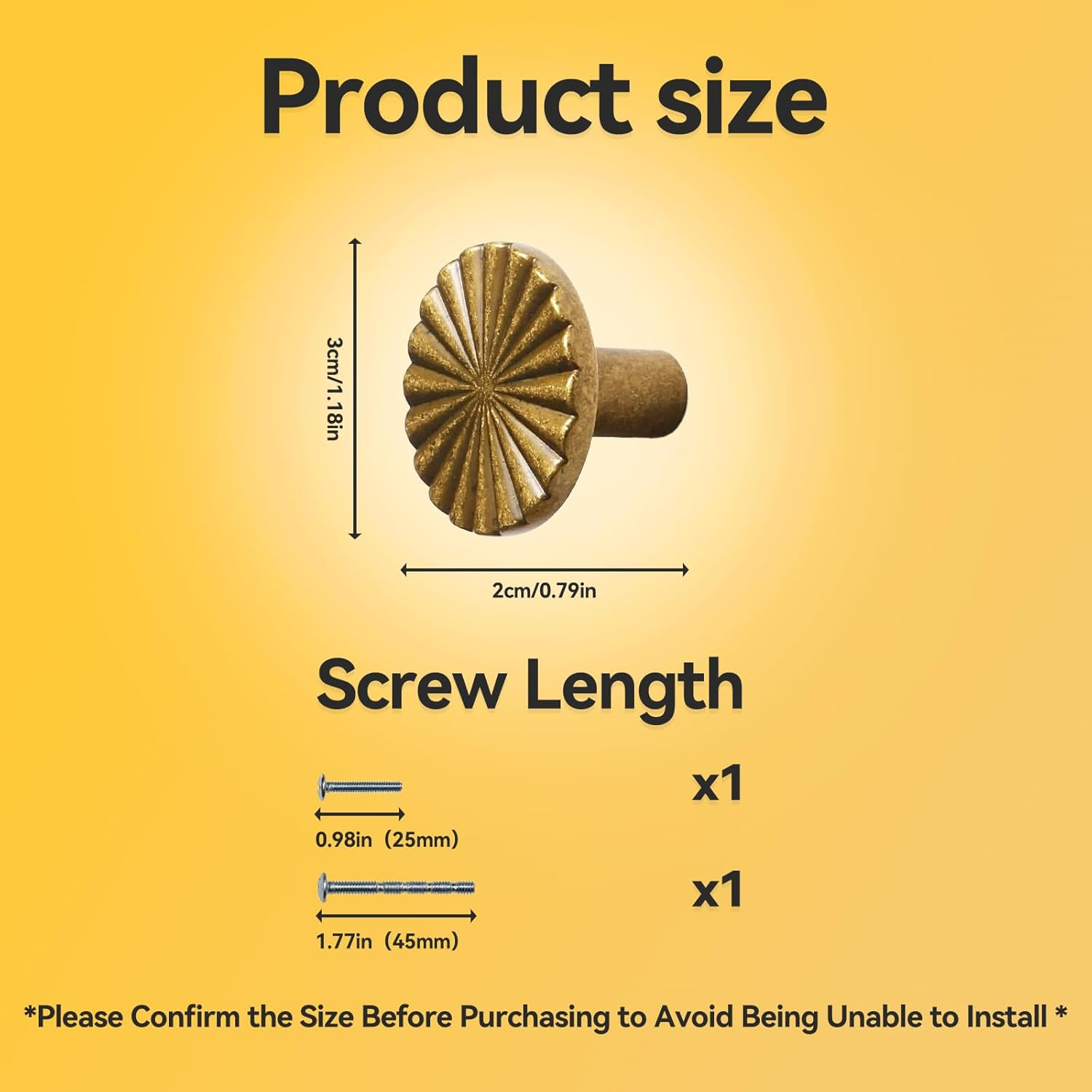 10 Pcs Antique Brass Cabinet Knobs Vintage Flat Drawer Pulls Kitchen Cupboard Bathroom Dresser Cabinet Hardware Handles Zinc Alloy image number 3