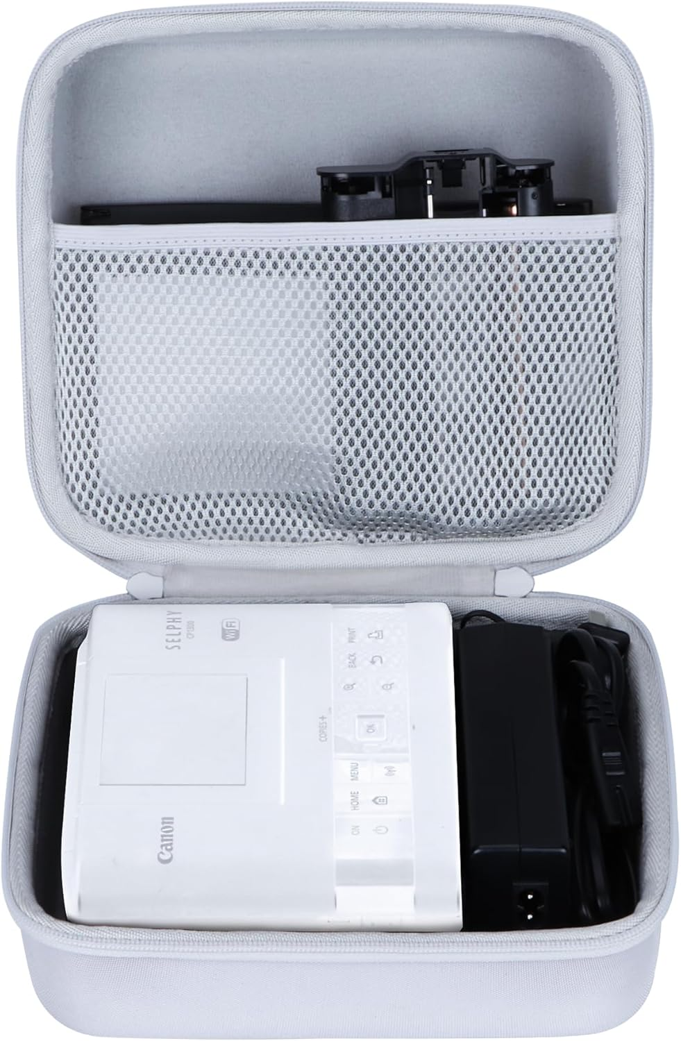 Lebakort Hard Case Compatible with Canon SELPHY CP1500 CP1300 CP1200 Compact Photo Printer (Off White Case)