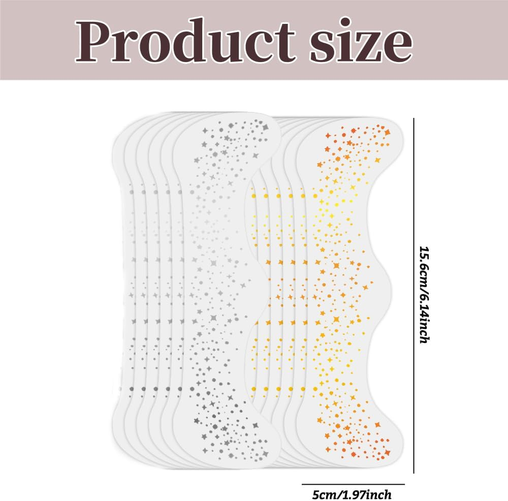 12Pcs Glitter Freckles Tattoo Stickers, Glitter Freckles for Face, Sparkles Freckles Face Eye Makeup Stickers, Faux Freckles Patches for Women and Girls(Gold+Silver) image number 1