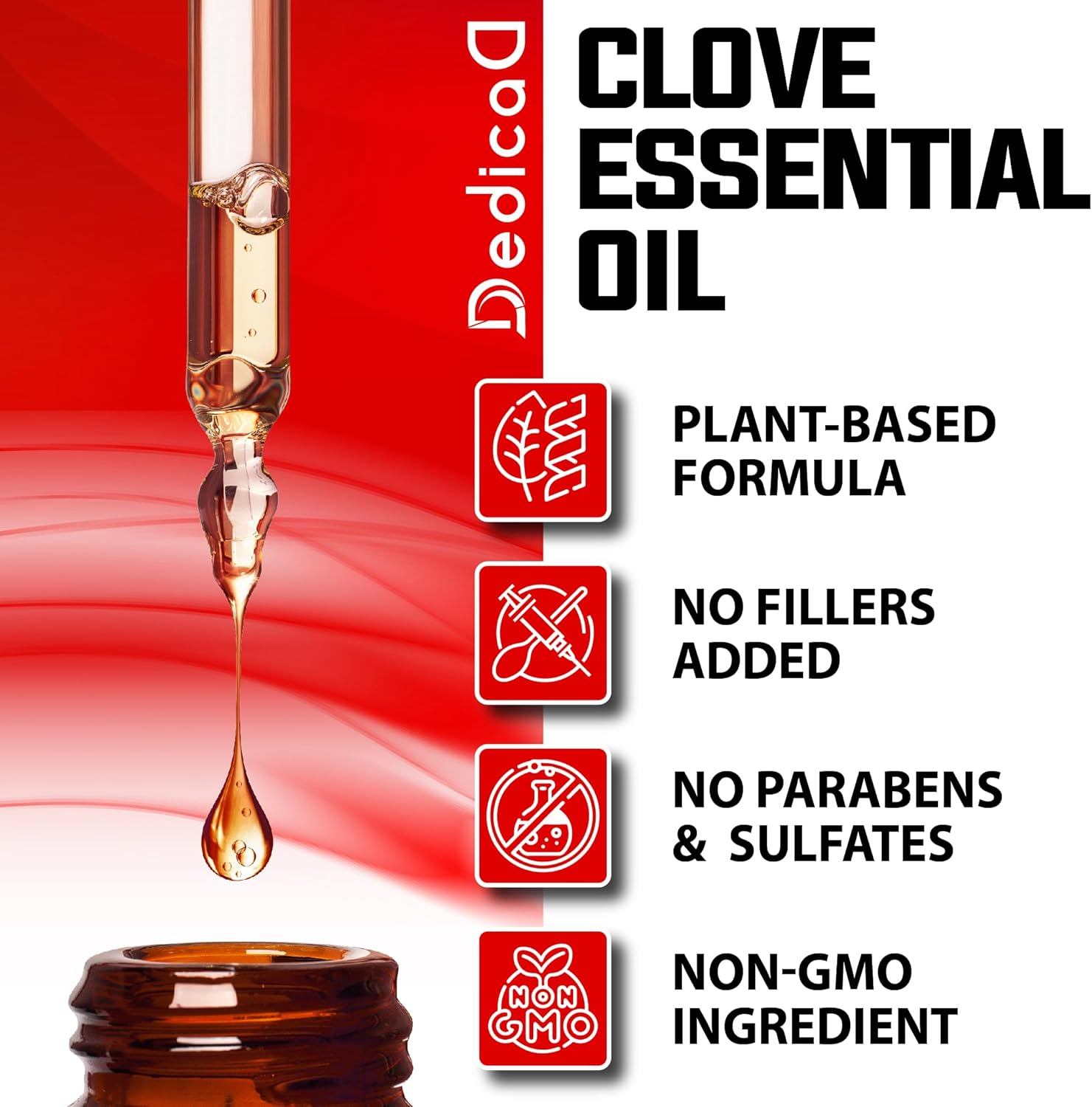DEDICAD - 1 FL Oz - 30Ml - Clove Essential Oil Supplement &ndash; Clove Oil image number 2