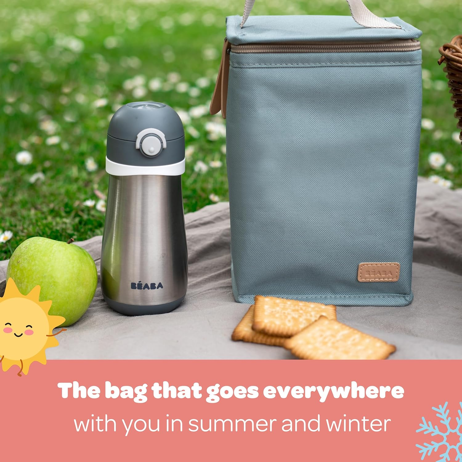 B&Eacute;ABA - Insulated Bag for Baby Meals - Spacious - Tiny Dots image number 2