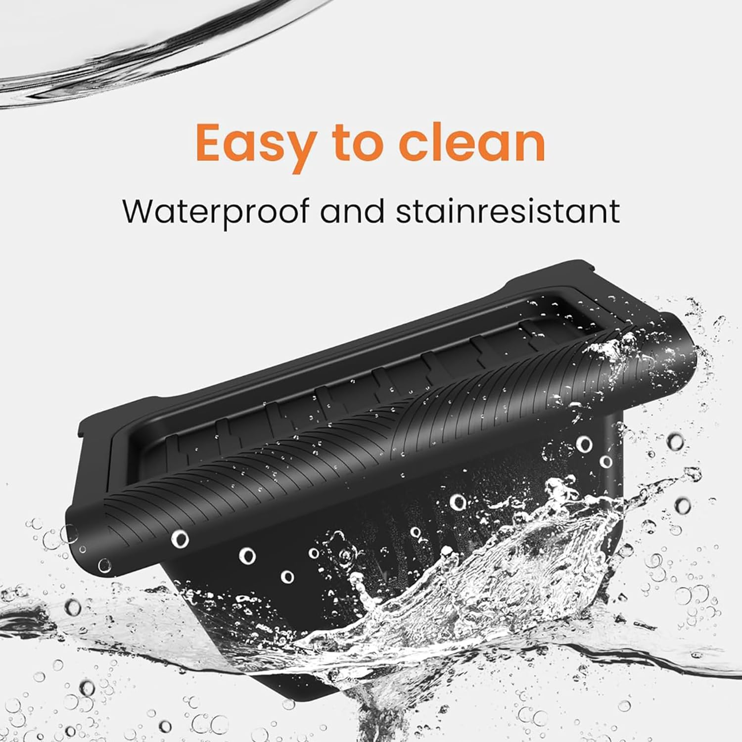 Rear Center Console Floor Storage Box for Tesla Model Y Juniper 2025 2026 Storage or Organizer 2Nd Row Center Console Rubbish Bin Can TPE Material Backseat Trash Can with Lids Accessories