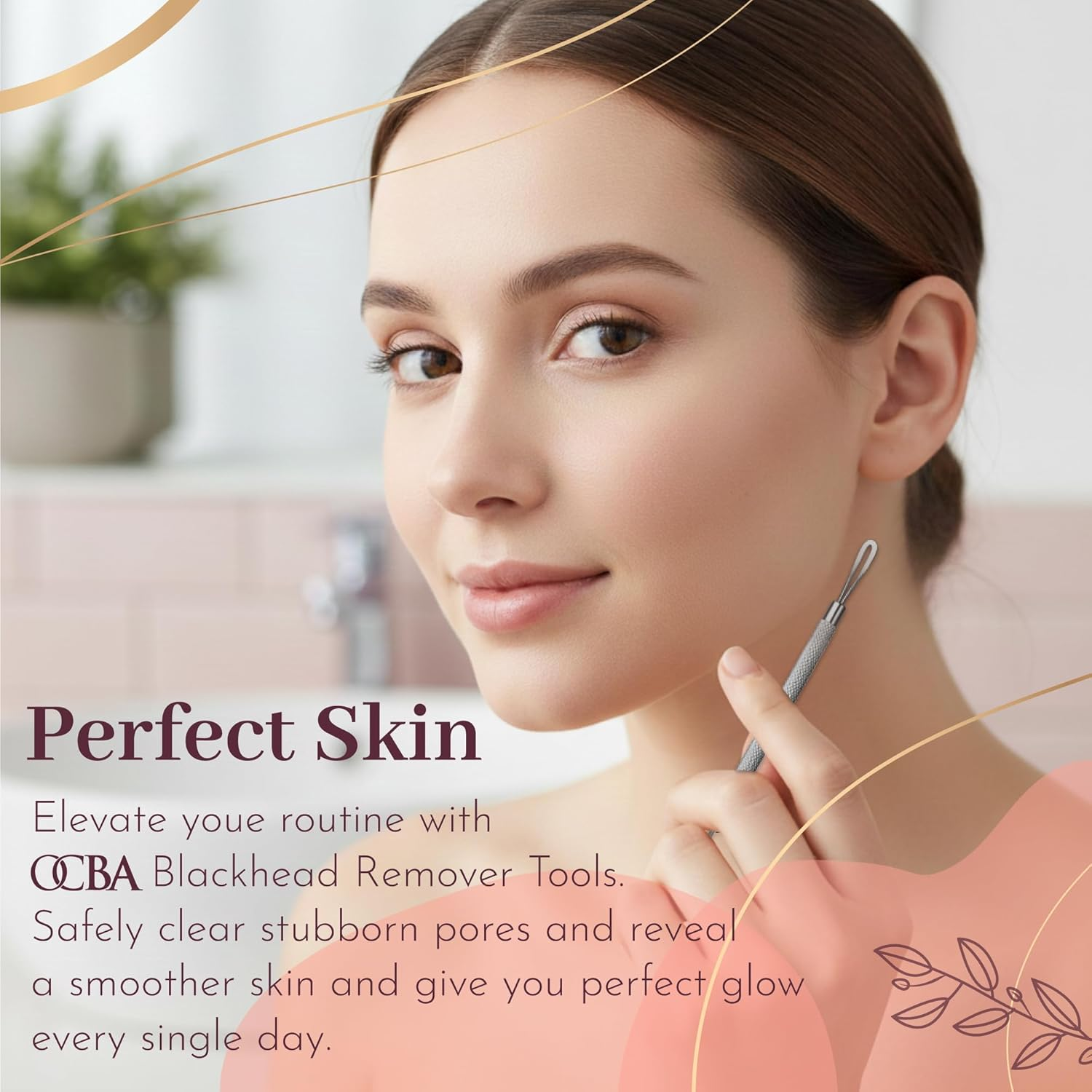 Blackhead Remover Professional Skincare Spot Treatment Blackhead Remover Tool for Blemish Comedone Whiteheads Pimple Popper with Double Sided Soft Touch and Anti-Slip Design image number 6