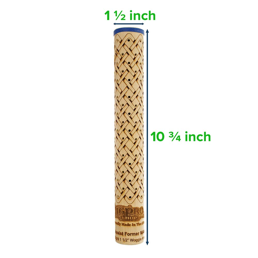 Easy Assist Mandrels &ndash; Knot Tying Tool &ndash; Includes Pins and Rubber Bands (1 1/2 Inch, 7 Bight) image number 3