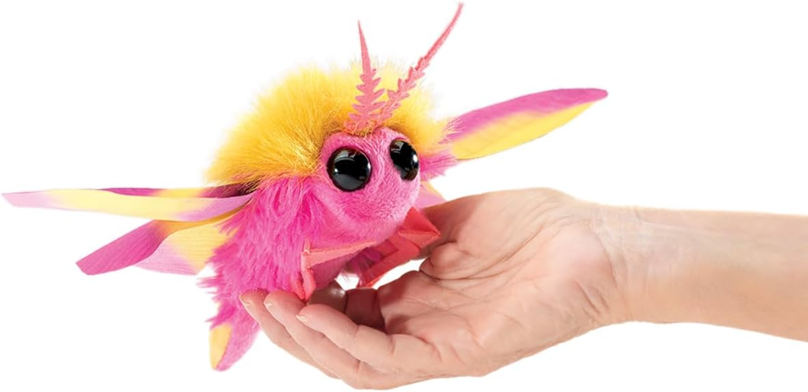 Folkmanis Mini Rosy Maple Moth Finger Puppet