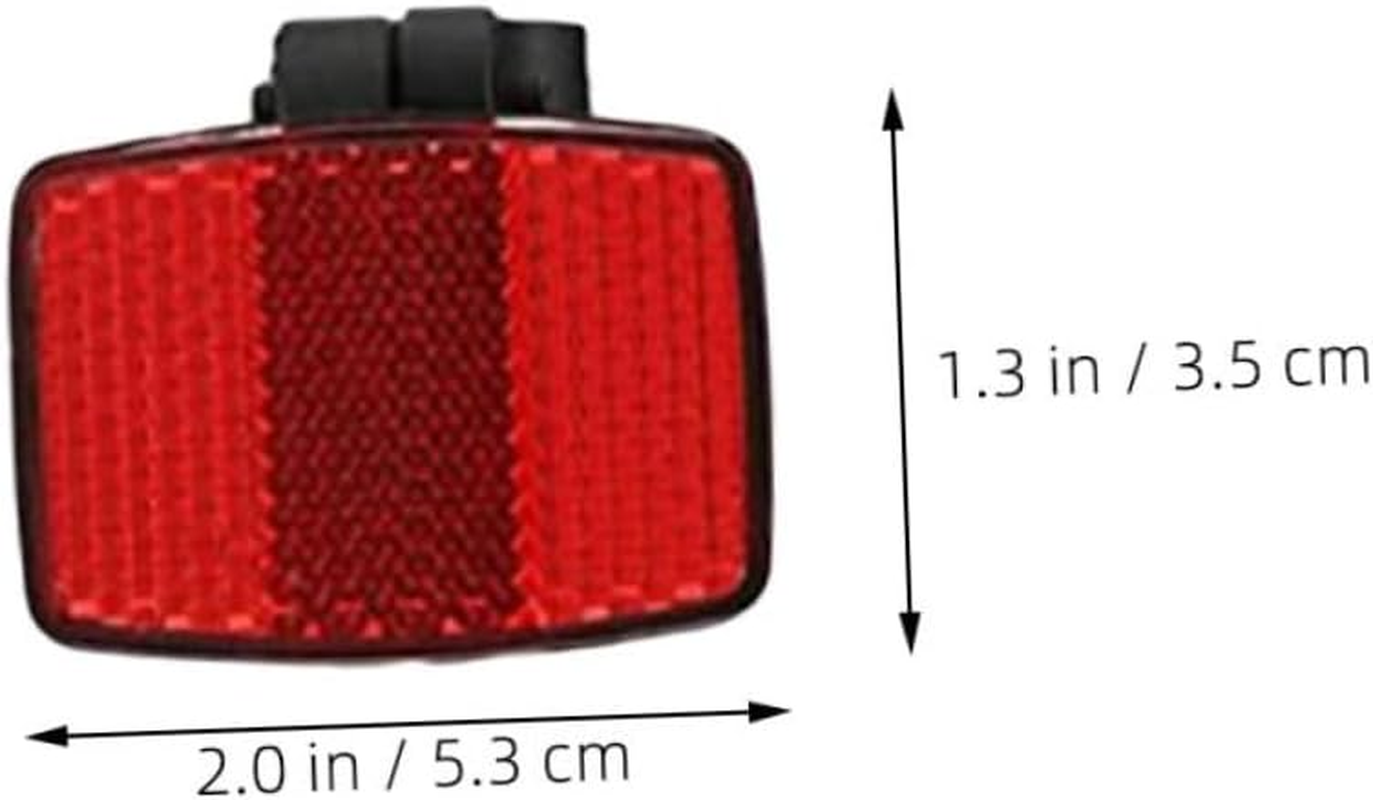 2 Sets Mountain Bike Reflective Warning Clips Safety Reflectors Front Rear for Night Visibility Cycling Accident Prevention image number 2