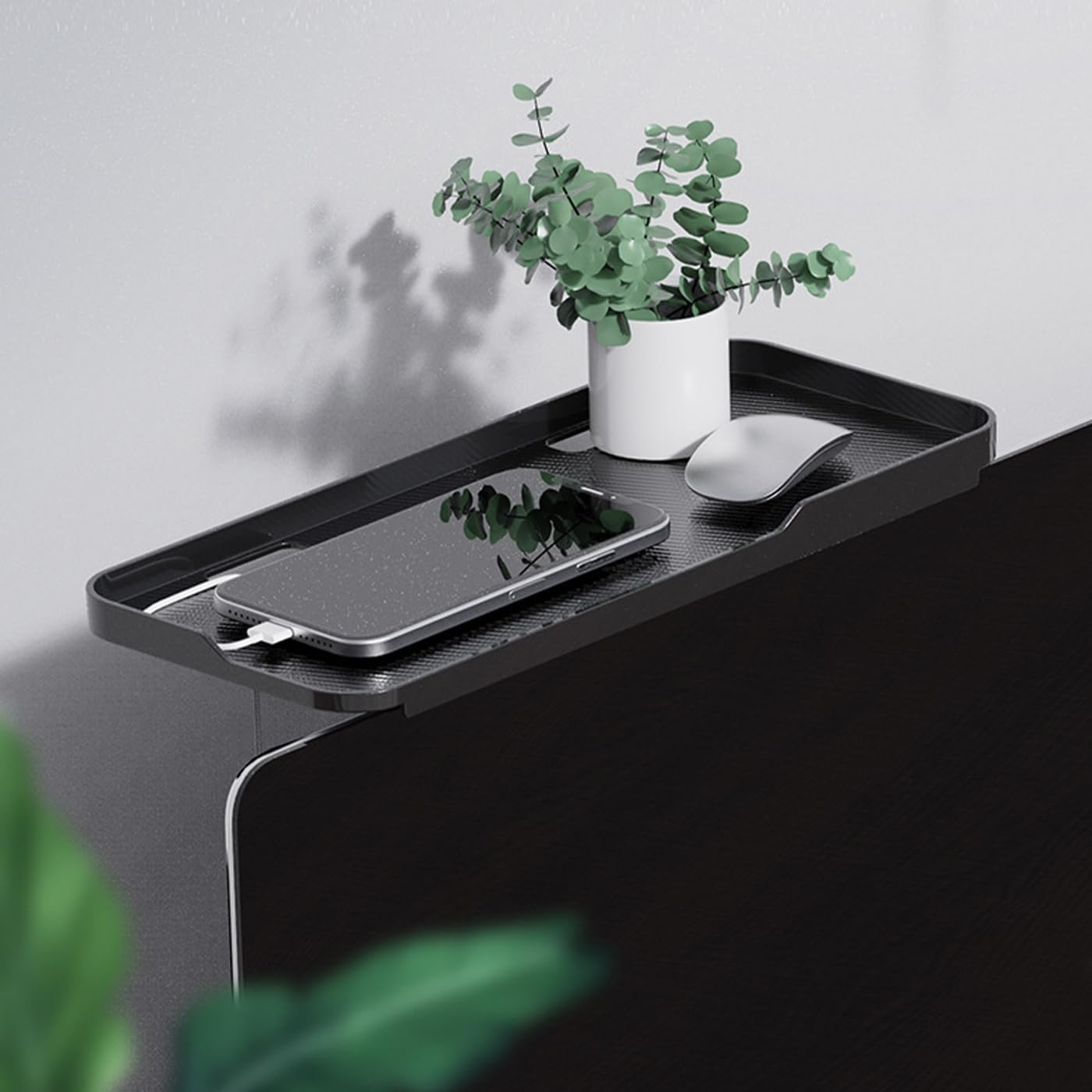 2 Pack Adjustable TV Top Shelf Screen Shelf Monitor Top Shelf TV Top Storage Bracket Computer Screen Shelf for Media Boxes, Game Console, Router and Camera Frames Remote (30 X 12.5 Cm) image number 3