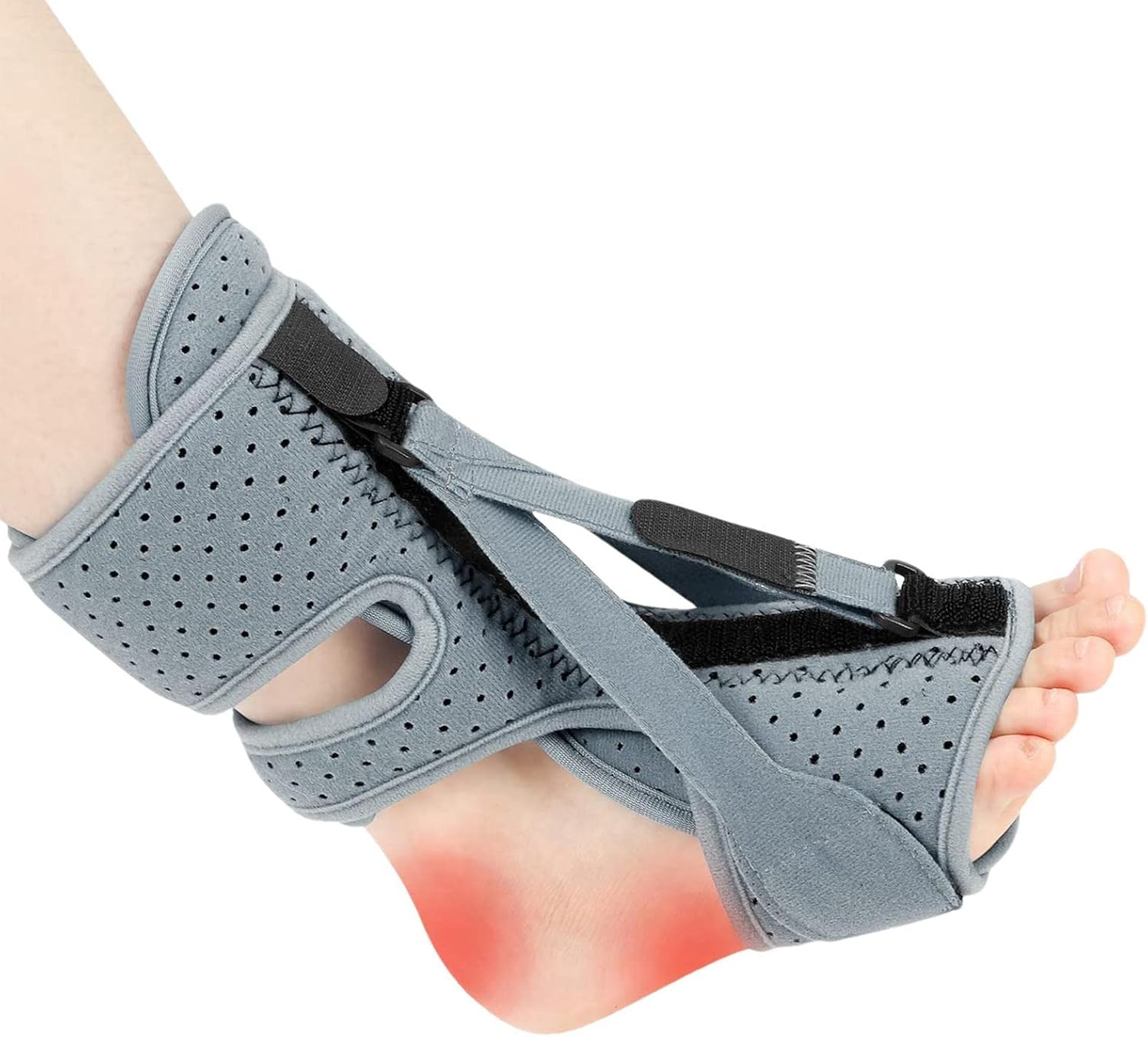 Plantar F?Sciitis Night Splints | Foot Drop Orthotic Brace Support Straps | Orthotics Ankle Brace for Heel | 3 Adjustable Straps Compression Foot Sleeves with Ankle Suppor for Women & Men