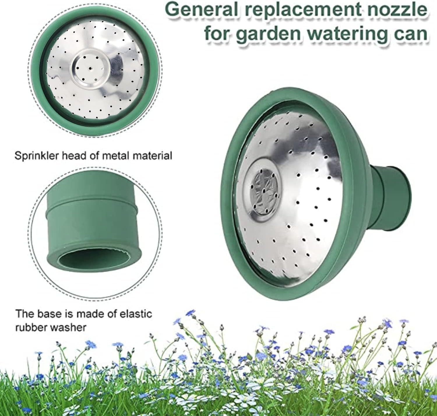 Universal Garden Watering Can Rose Head, Water Sprinkler Sprayer Fits All Standard Size Watering Cans (1 Pack) image number 4