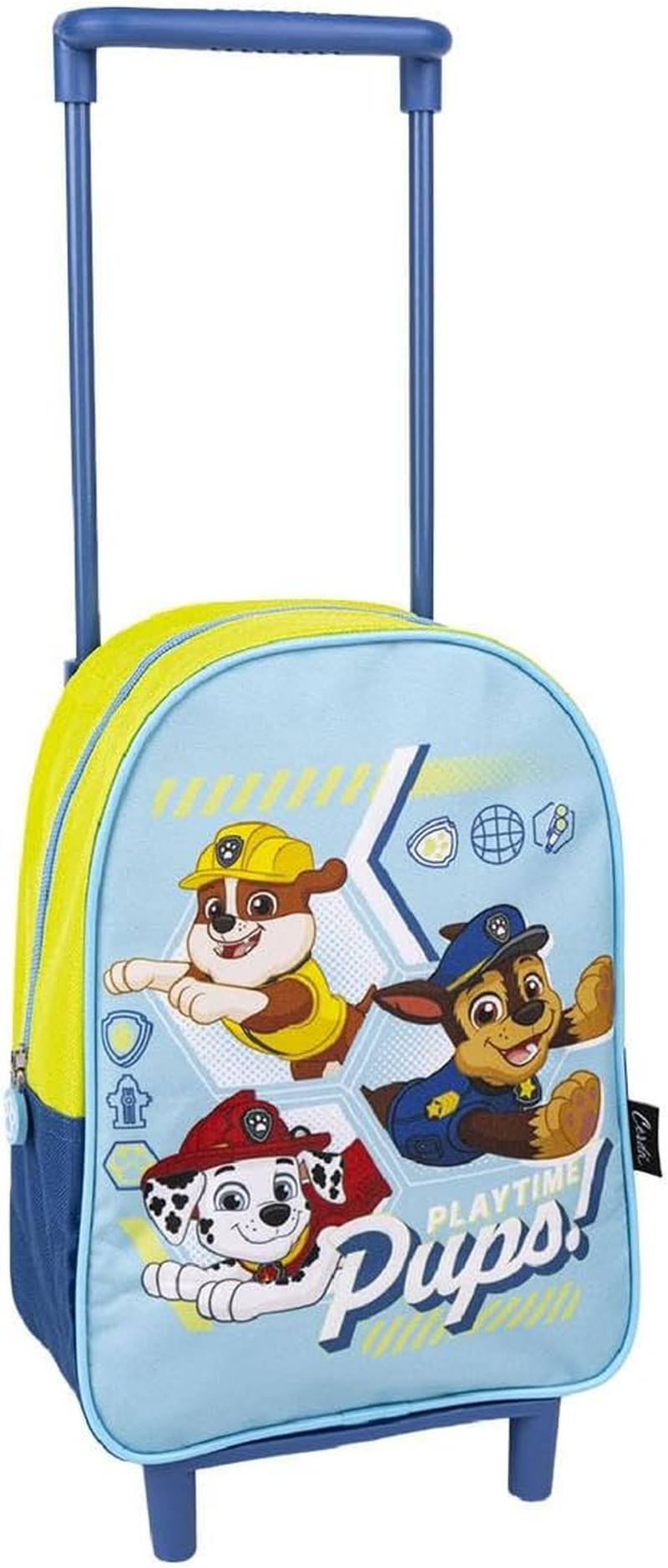 PAW PATROL Wheeled Backpack Chase Marshall and Rubble Design School Bag Kids Trolley Backpack Travel Backpack Gift for Kids, Multicoloured, Classic image number 5