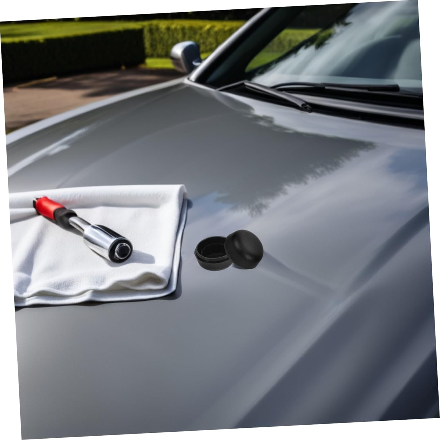 2Pcs Rear Wiper Arm Nut Protector for Model Y Weatherproof UV Resistant Cover Enhanced Noise Reduction and Plastic Cap for Clear Visibility image number 3