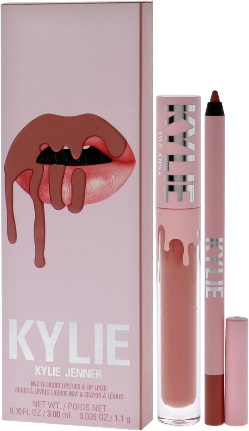 Kylie Cosmetics Matte Lip Kit - 802 Candy K for Women 2 Pc 0.10Oz Matte Liquid Lipstick, 0.039Oz Lip Liner image number 4