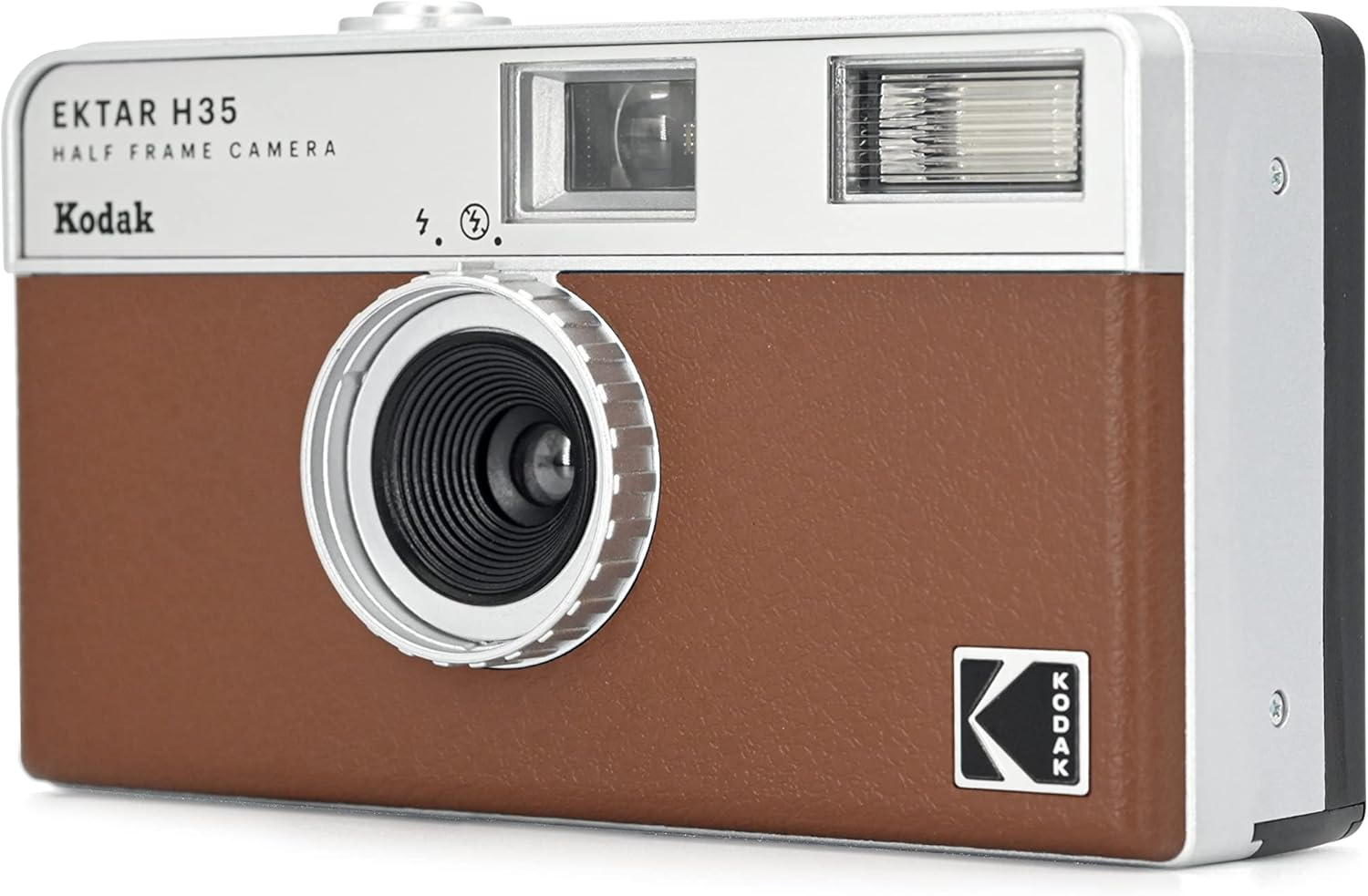 Kodak Ektar H35 Half Frame Camera, Brown - Off-White, Single image number 5
