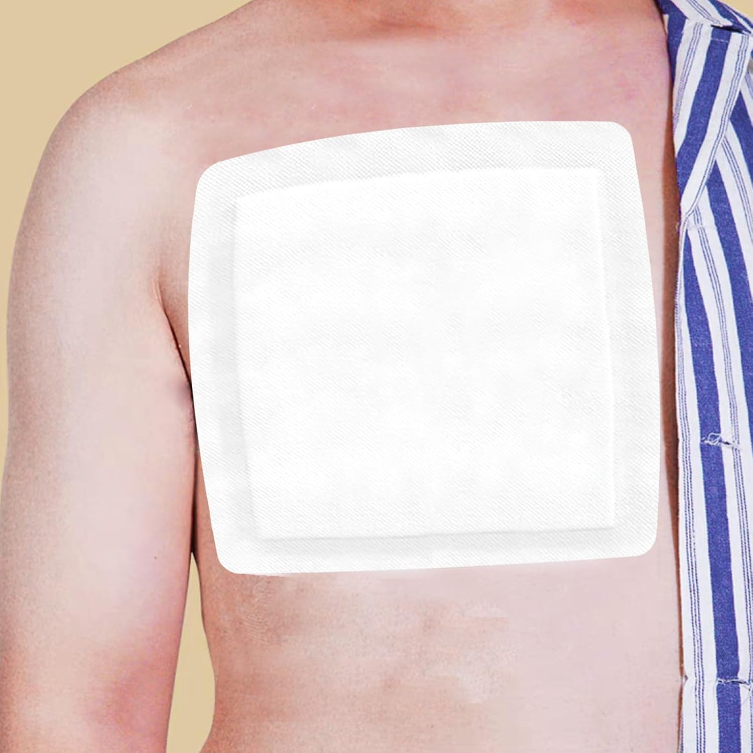 Large Breathable Wound Dressings Pads,Sterile Individually Wrapped Dressing Patches, Non-Stick Wound Care for Burns, Ulcers,Post-Surgery,20X20Cm, 6Pack