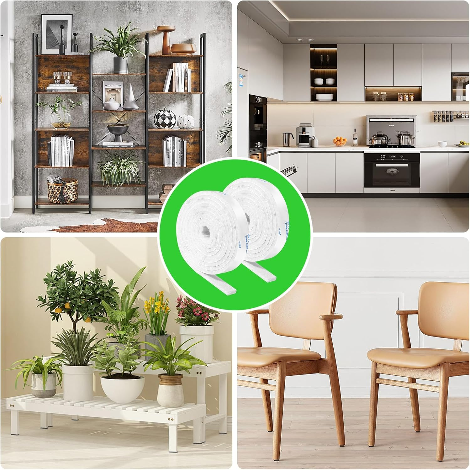 Felt Strips with Adhesive Backing, Felt Tape with Adhesive Backing, Felt Furniture Strips 2 Pack Roll 1/2"X 60" White, Felt Strips for Furniture image number 4