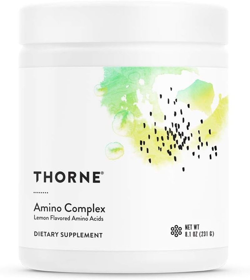 Thorne Amino Complex - Clinically-Validated EAA and BCAA Powder for Pre or Post-Workout - Lemon Flavor - 8 Oz - 30 Servings image number 1
