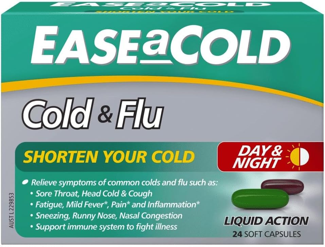 Ease a Cold Day-Night Cold and Flu 24 Capsules