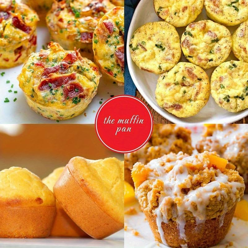 12 Cups Silicone Muffin Pan, 2 Pack Regular Size Cupcake Pan Muffin Tin for Baking Nonstick Food Grade image number 5