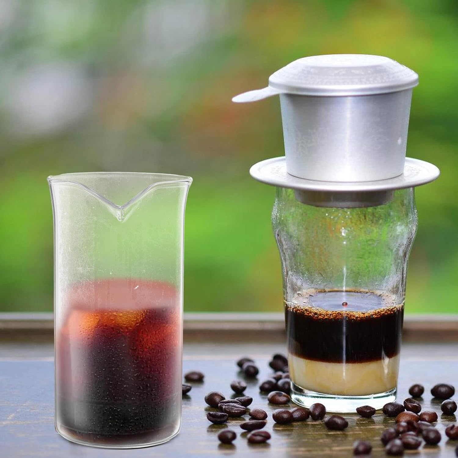 TEHAUX Coffee Press Replacement Cup Glass Beaker for Coffee and Tea Makers Narrow Spout Design Easy Installation Brewing Mug image number 6