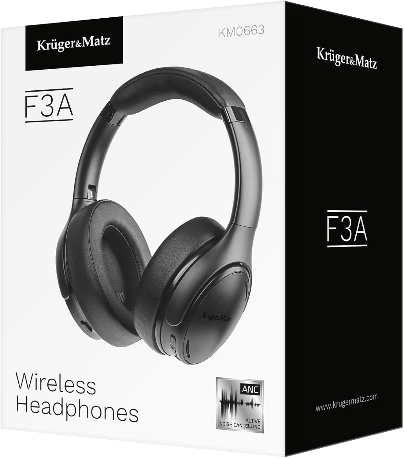 Kr&uuml;ger&Matz Wireless Earphones F3A with Active Noise Reduction, Foldable Construction, KM0663 image number 6