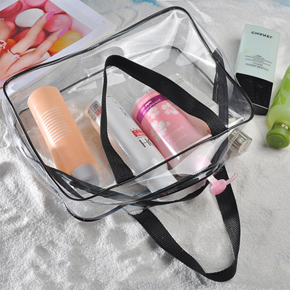 TOMVAES 6 Packs Toy Storage Bags with Zipper,Clear PVC Organizing Bags, Waterproof Toy Bags for Board Games,Handheld Toy Storage Organizer for Building Blocks Board Games Toys Cosmetic (6) image number 4