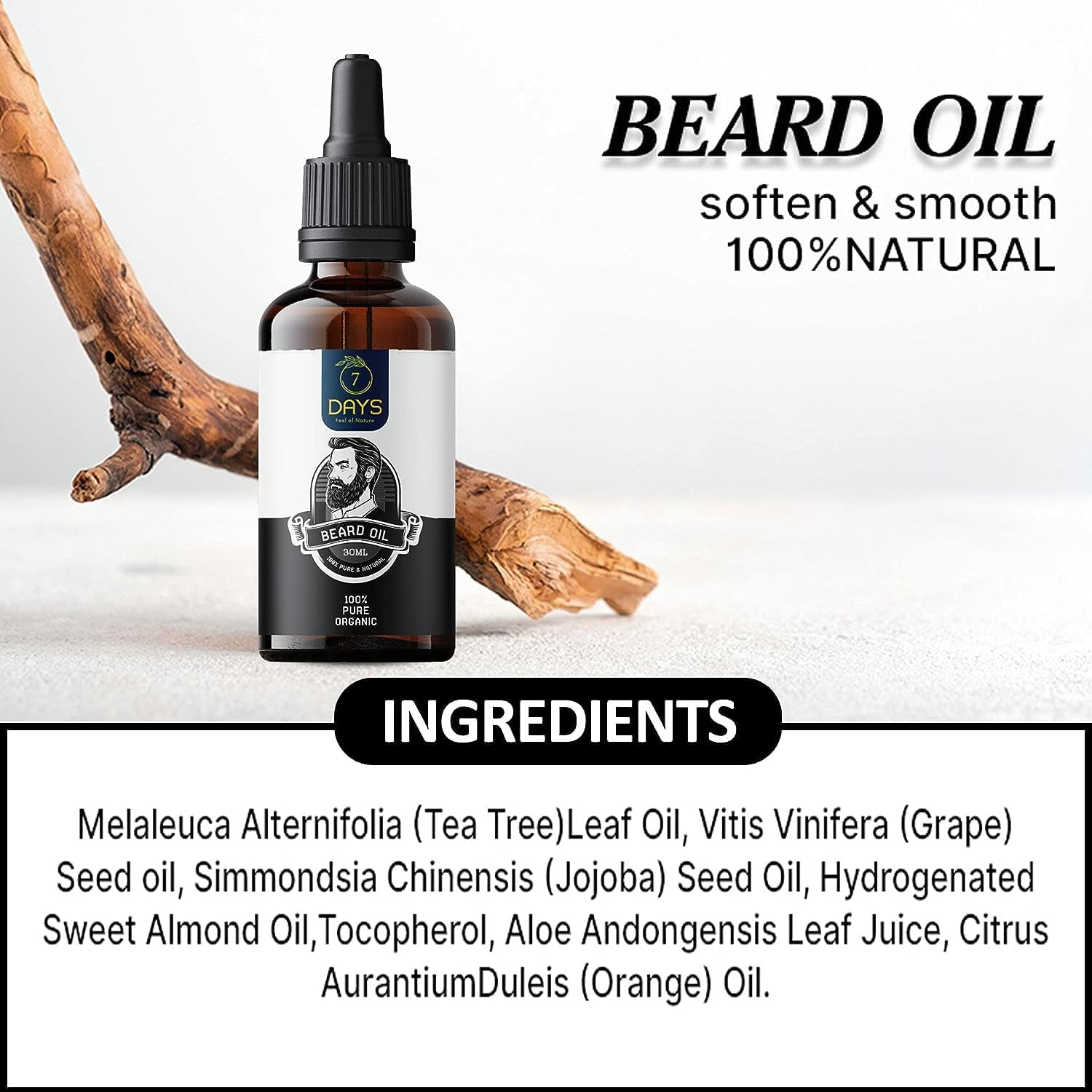 Green Velly 7 Days Beard Growth Oil - 30Ml-More Beard Growth | Beard Oil for Men | Beard and Moustache Growth Oil | Beard Oil for Growing Beard Faster image number 2
