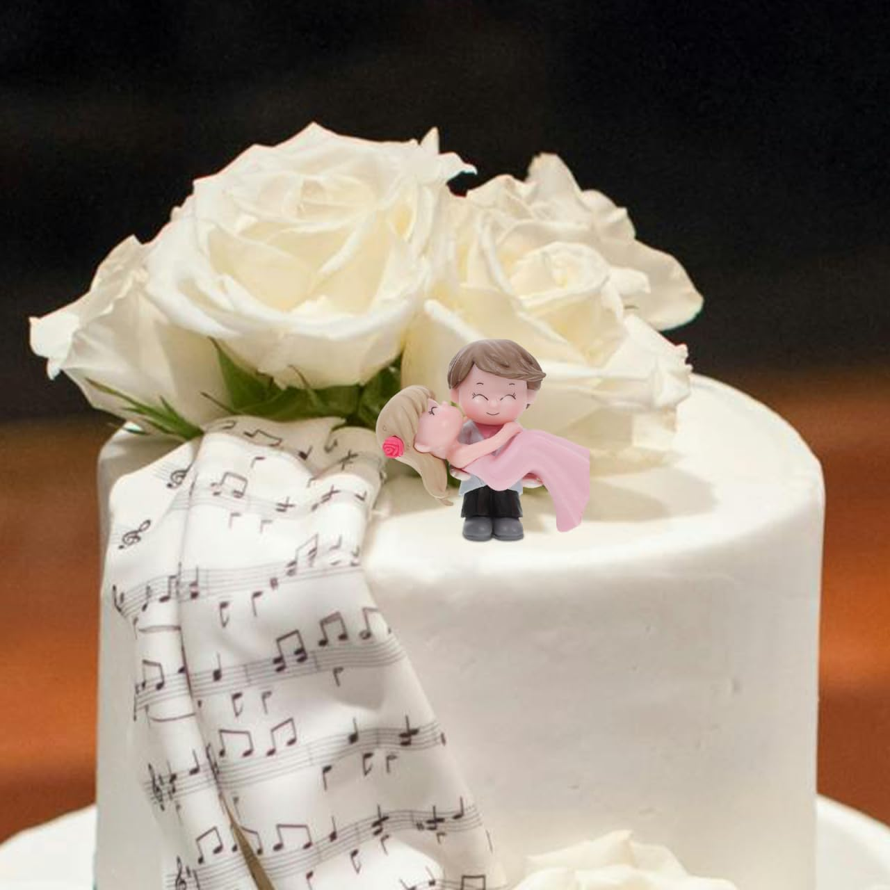 2 Pairs Princess Hug Couple Wedding Decorations Couple Figures Cake Ornament Princess Decor Birthday Cake Decorations Lover Mini Top Hat Small Ashtray Vinyl Bride, 7425GL5UK4UG187H33Y75U image number 5