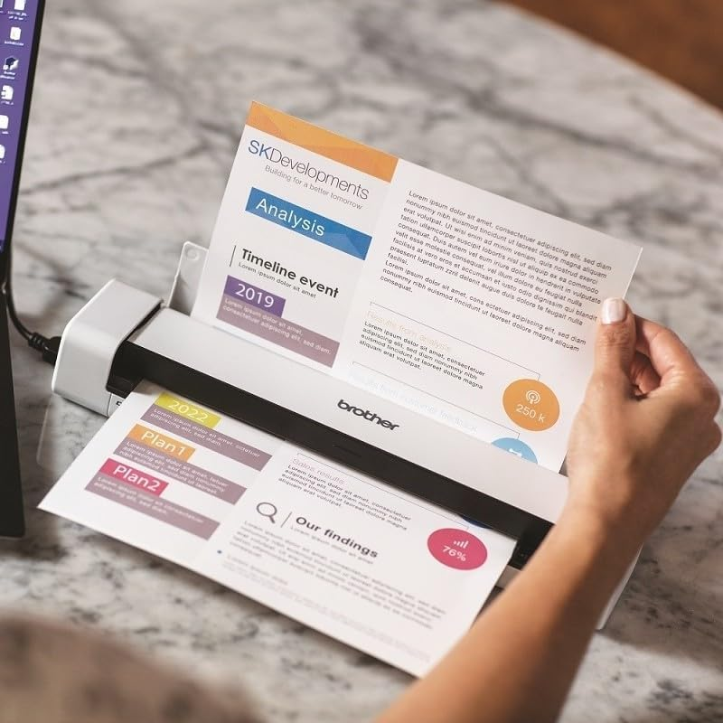 Brother DS640 Colour Sheetfeed Portable Document Scanner