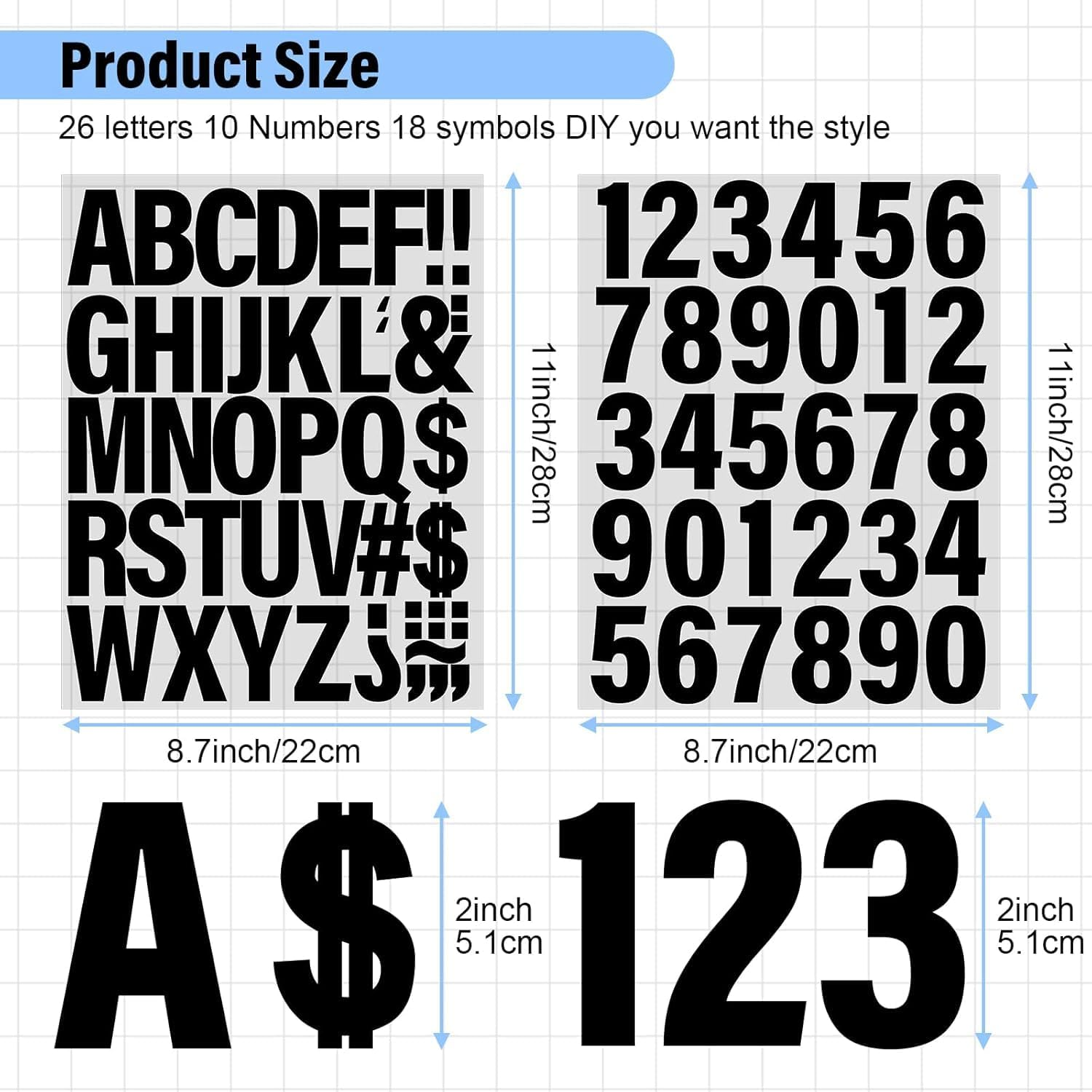500 Pieces Iron on Letters and Numbers, 2 Inch Iron on Vinyl Letters for Clothing, Heat Transfer Letters with A-Z PU Alphabets Sticker, Iron on Letters for Fabric,T-Shirt Printing DIY Craft（12 Sheets ） image number 4