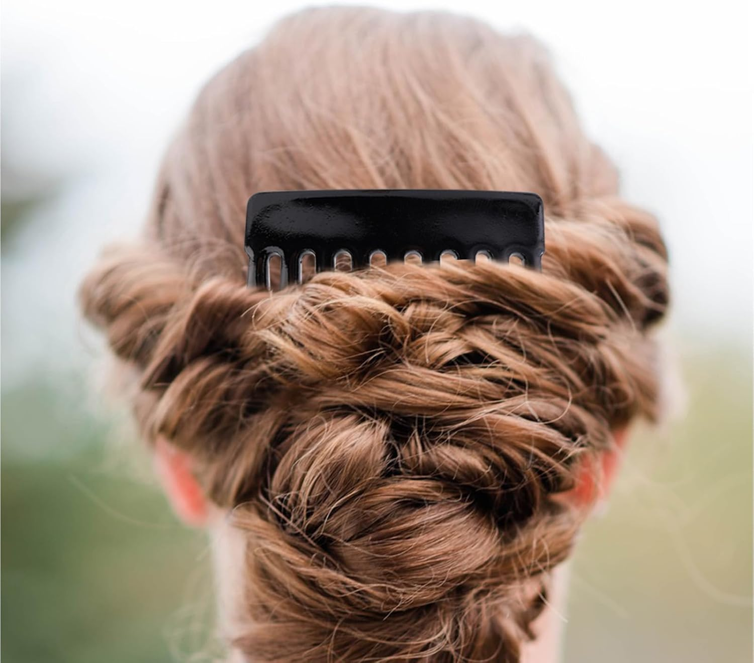 BOXOB 4Pcs French Side Comb, Black Small French Twist Hair Comb Decorative Bun Hold Clips Strong Hair Styling Accessories for Girls & Women image number 6