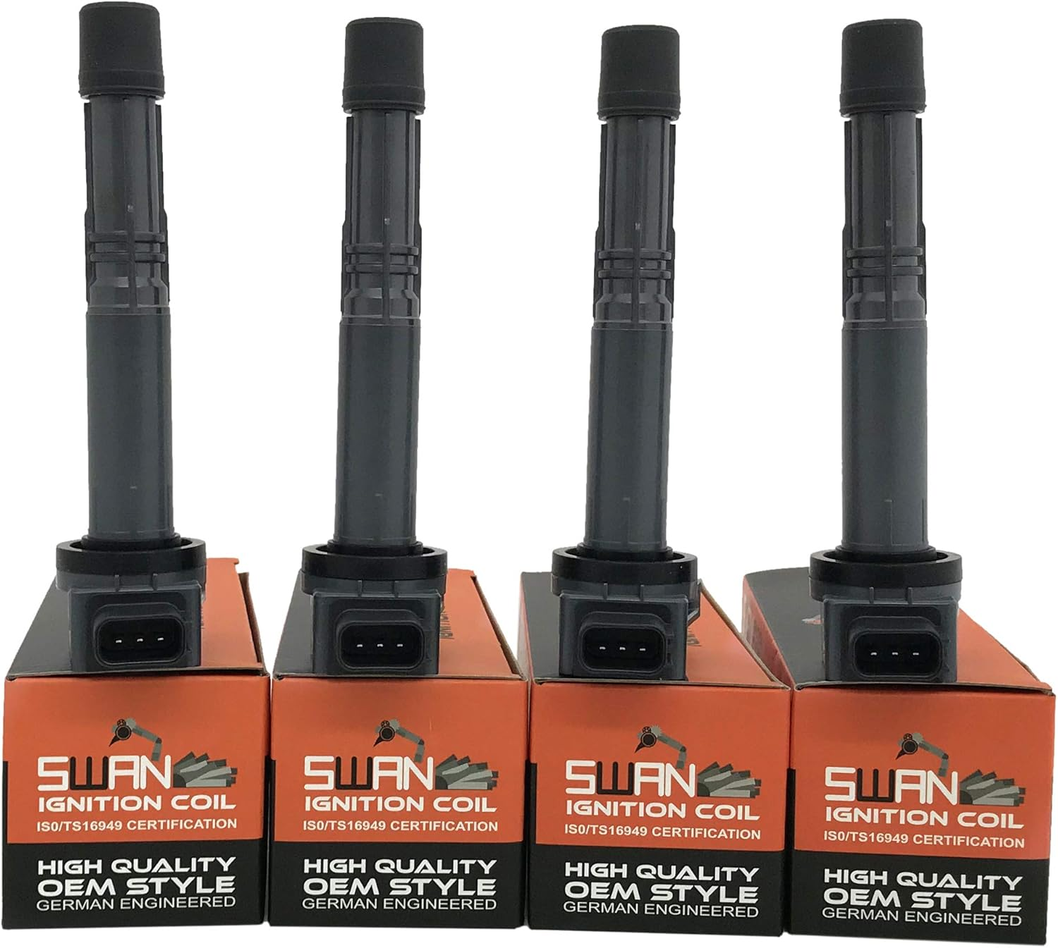 Pack of 4 - SWAN Ignition Coil for Honda Accord, Civic, CRV, Integra, Odyssey & S2000 image number 4