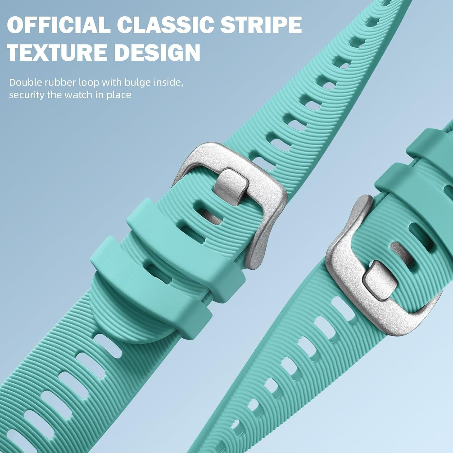 Ouwegaga Compatible with Garmin Forerunner 245/645 Watch Band, 20Mm Soft Silicone Sport Strap for Garmin Vivoactive 3/Vivomove Hr/Garmin Venu/Venu Sq/Forerunner 645/245 Music/Galaxy Watch 6/5/4 Band image number 5