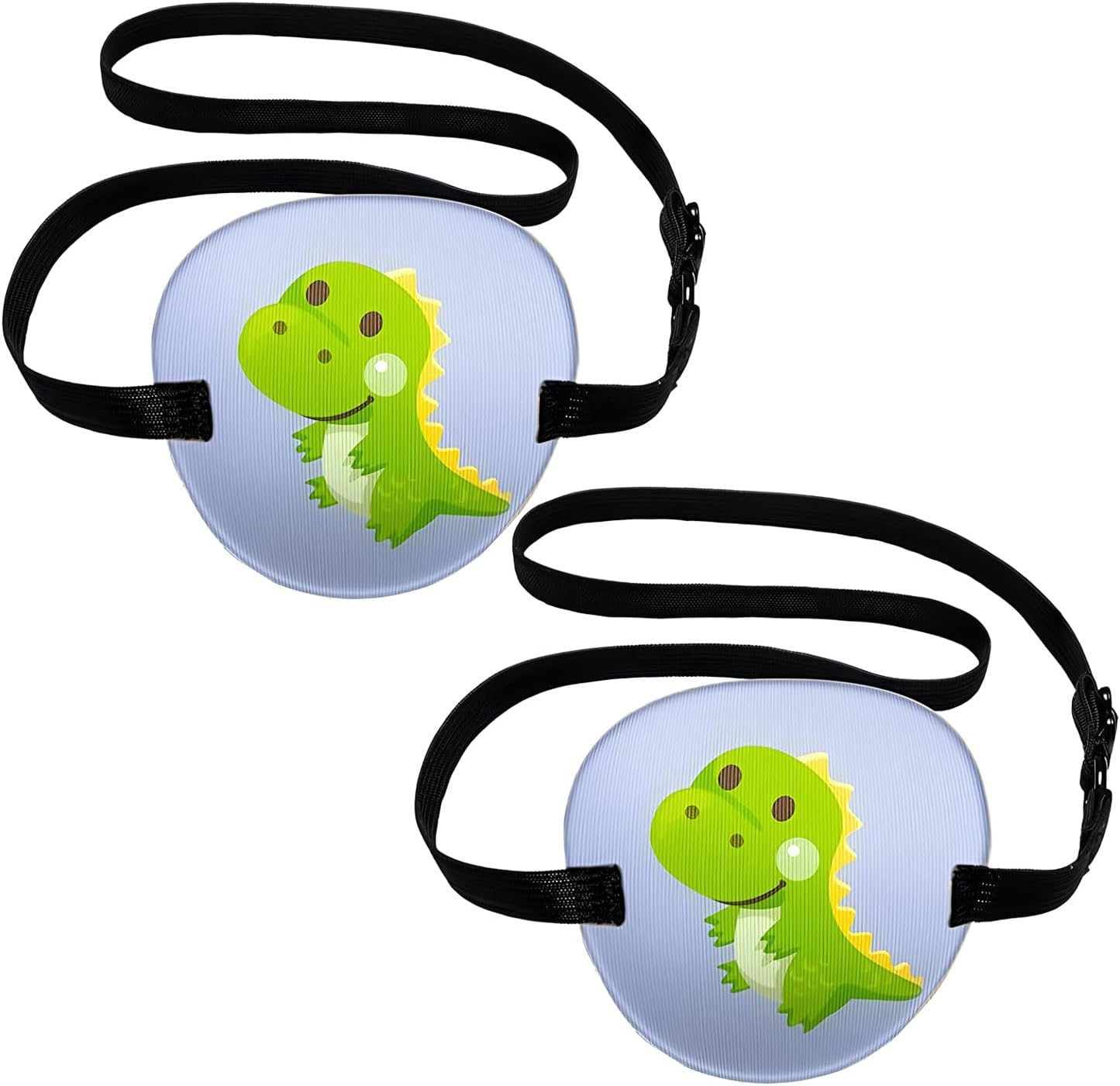 2Pcs Eye Patches for Adults, Soft 3D Adjustable Lazy Eye Patches for Left & Right Eye for Improving Weak Vision Strabismus, Surgery Recovery Period (Black)