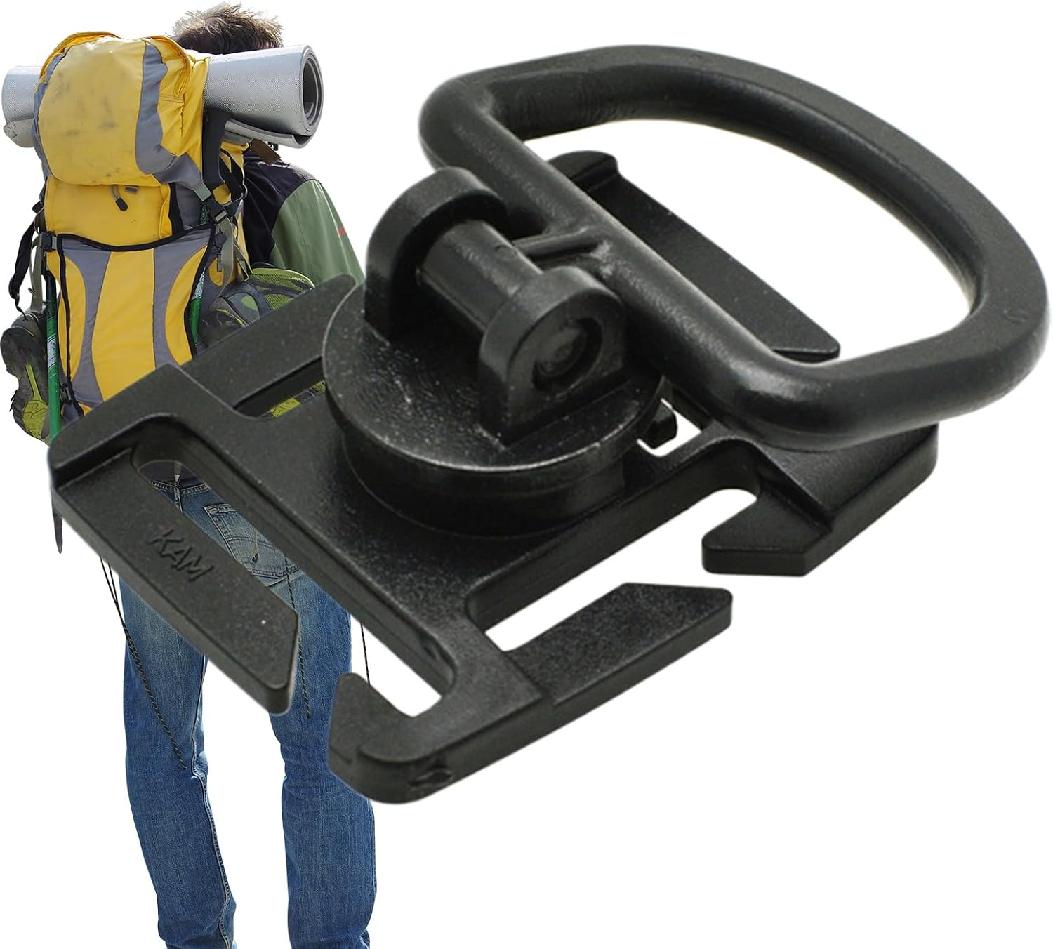 Water Tube Clip, 360 Degree Rotatable Hydration Pack Clip, Multipurpose Clamp for Camping Hunting Cycling Mountaineering Fishing Outdoor Biking