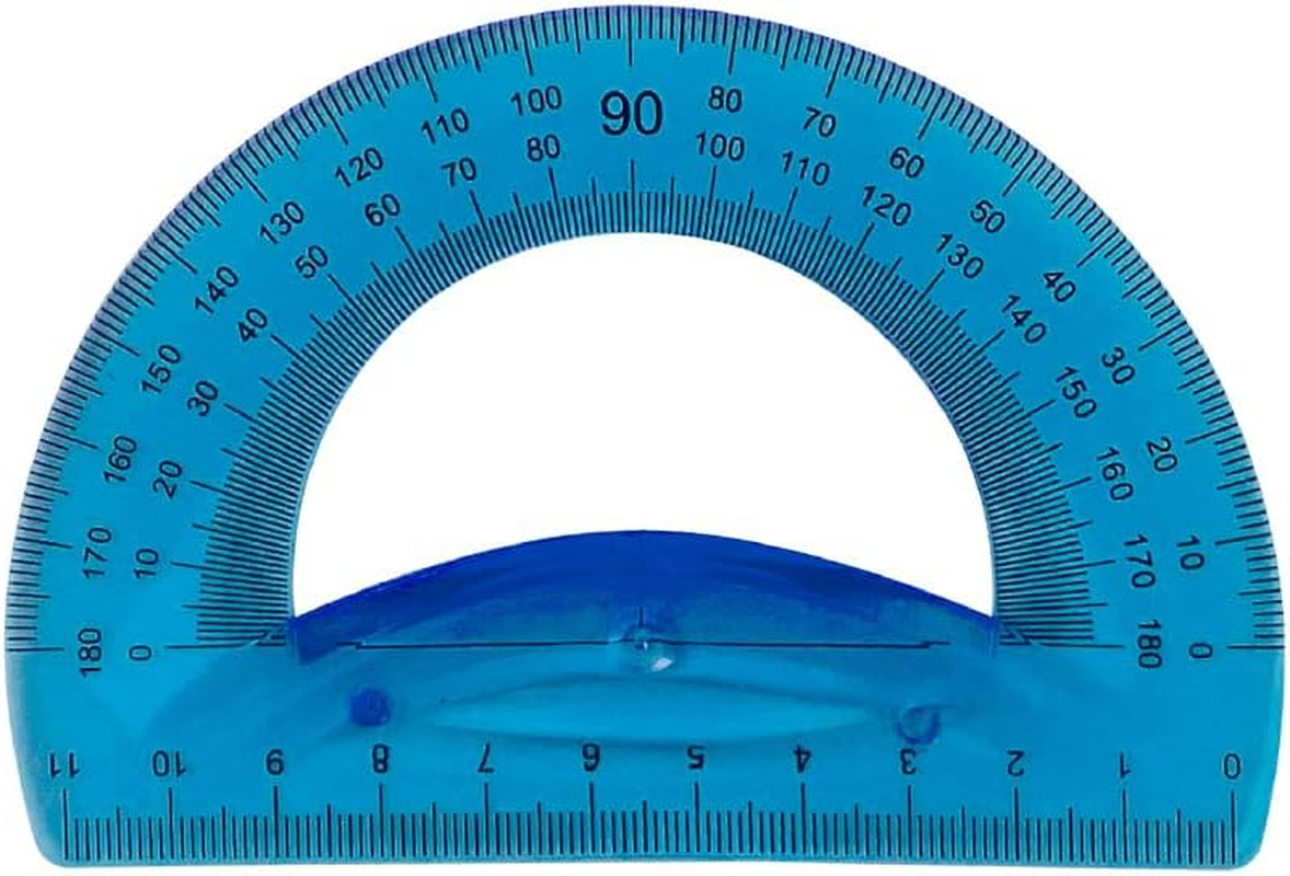 LIDERPAPEL Flexible Playing Field, 10 Cm, Cardboard, 14 Cm, Ruler 30 Cm and Plastic Semicircle, with Coloured Cover