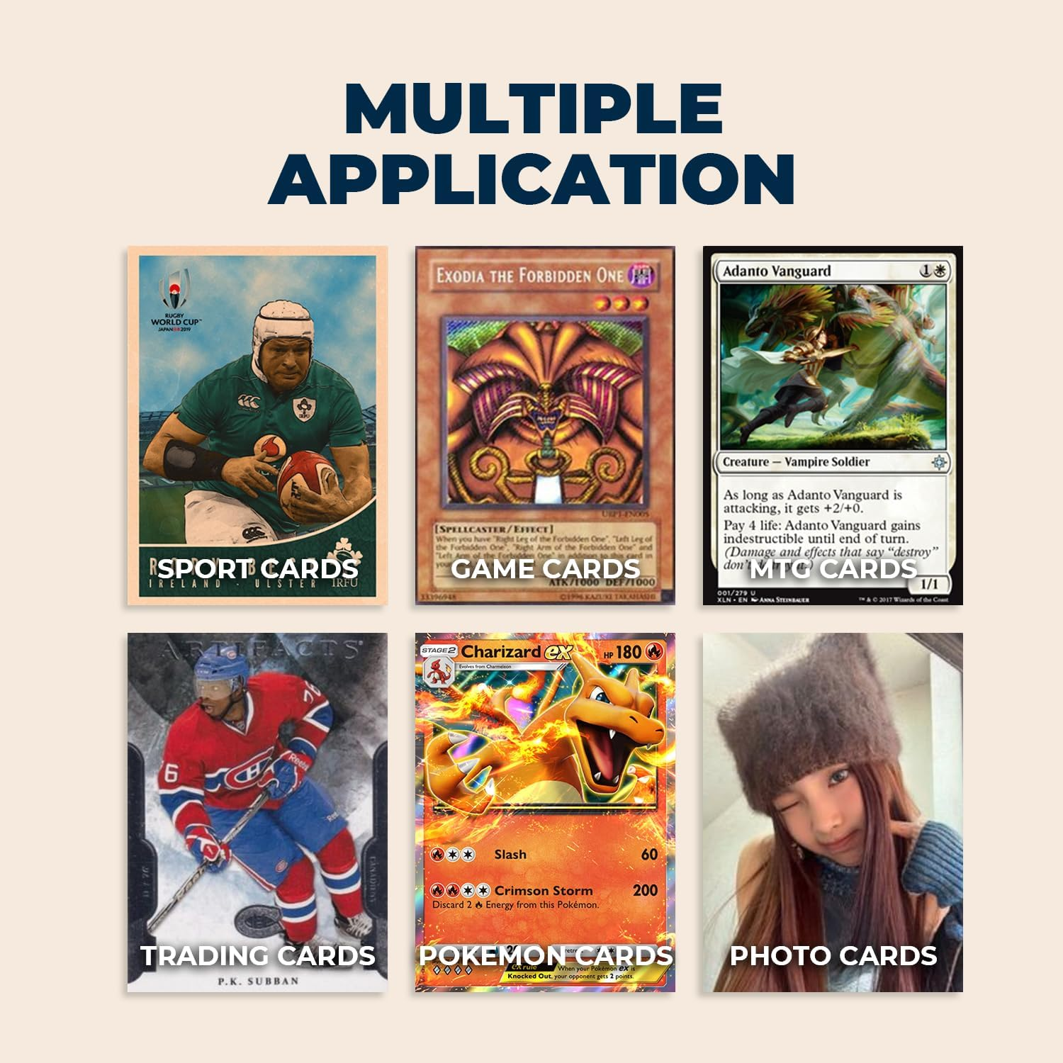 600 Counts Card Sleeves, Plastic Card Protector for Standard Card, Fit for MTG, TCG, Baseball, Football, Game, Trading Cards, Kpop Photocards (66 X 91Mm) image number 2