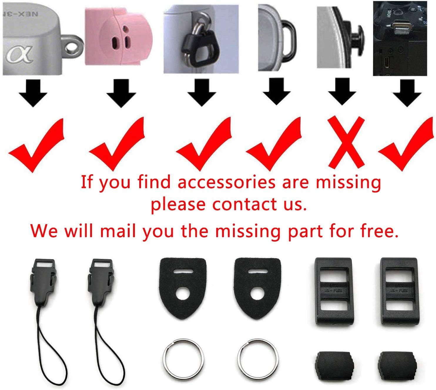 CHMETE Mirrorless Camera Neck Strap (Black.)