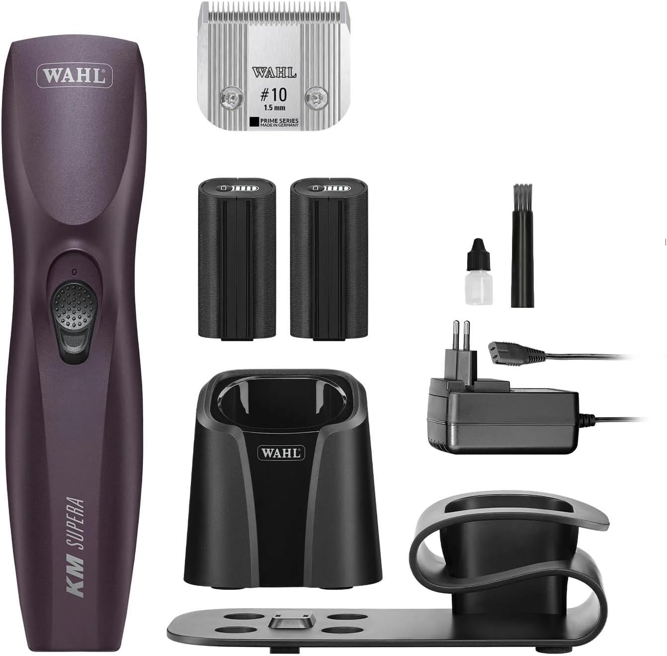 Wahl KM Supera Cordless Animal Clipper - Burgundy image number 2