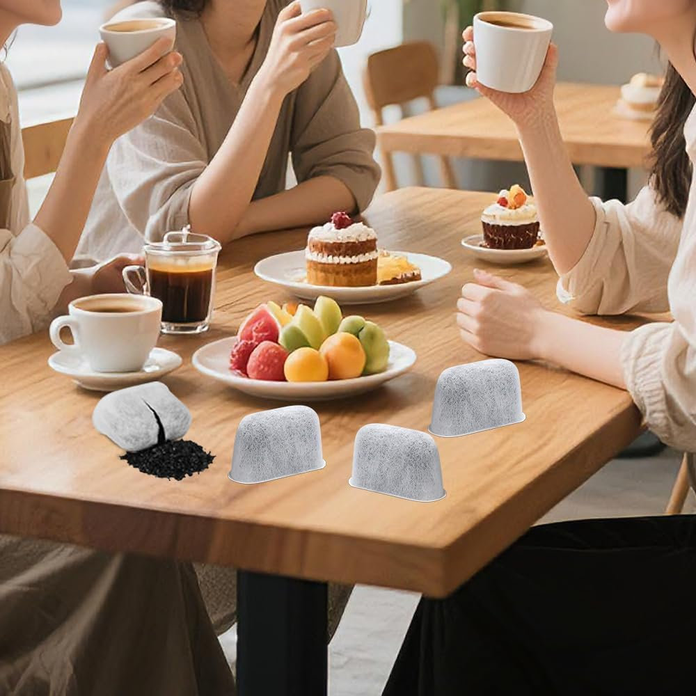 LYPPUL 12 Pieces Water Filter Inserts for Ninja Luxe Cafe, Activated Carbon Espresso Machine Filter, Ninja Portafilter Machine for Ninja Luxe Premier ES601EU & Ninja Luxe Pro ES701EU for Home, Cafe image number 4