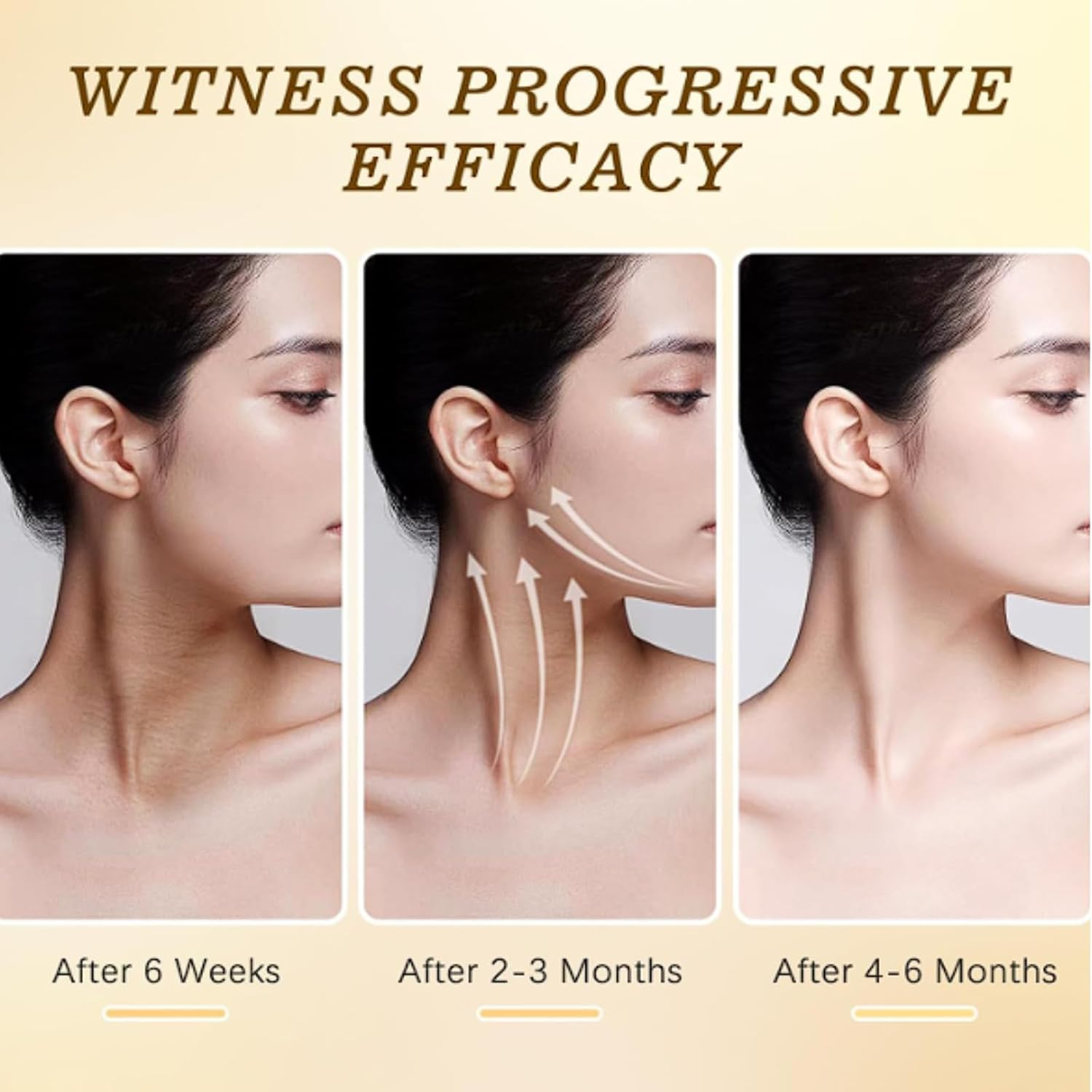 Neck Firming Cream for Tightening and Lifting, anti Aging Moisturizer with Retinol, Collagen, Vitamin C & E, Hexapeptide & Hyaluronic Acid, Reduces Wrinkles, Hydrates Face Neck & D&eacute;collet&eacute; (1Pcs) - 4Pcs image number 3